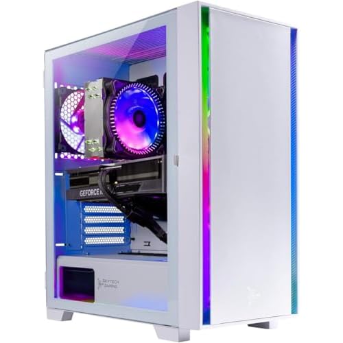 Skytech Shiva II Gaming PC Desktop – Intel Core i5 12400F 2.5 GHz, NVIDIA RTX 3060, 500GB NVME SSD, 16GB DDR4 RAM 3200, 650W Gold PSU, 11AC Wi-Fi, Windows 11 Home 64-bit