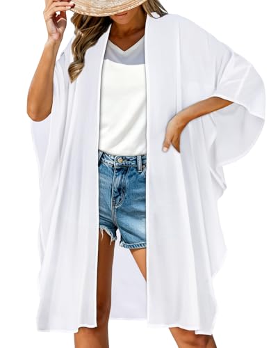 Image of Women's Kimono Beach Cover up for Summer Bathing Suits Cardigans Casual Loose Swimwear 2026