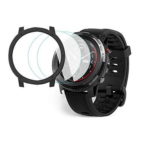 Smilego Screen Protector Cover Case Shell Bumper Anti-Scratch + [2 Packs] HD Clear Tempered Glass Sc - //coolthings.us