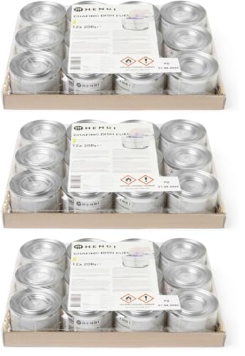 Pâte combustible chafing dish réchauffer récipient HENDI 12pcs