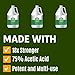 75% Vinegar Concentrated | White Vinegar for Cleaning and Garden | Horticultural, Home, and Outdoor Pure| | 2 Gallon (256 fl oz) | Max Performance 18X Power | with Instructions