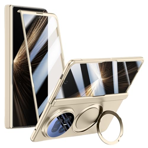 Coque Honor Magic V5 dorée ultra fine avec protection charnière