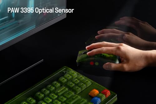 Image of 8Bitdo Retro R8 Mouse with Charging Dock, PAW 3395 Optical Sensor DPI 26K, 4K Polling Rate, Programmable Buttons, Kailh Sword GM X Micro Switches, Ambidextrous - Xbox Edition (Officially Licensed)