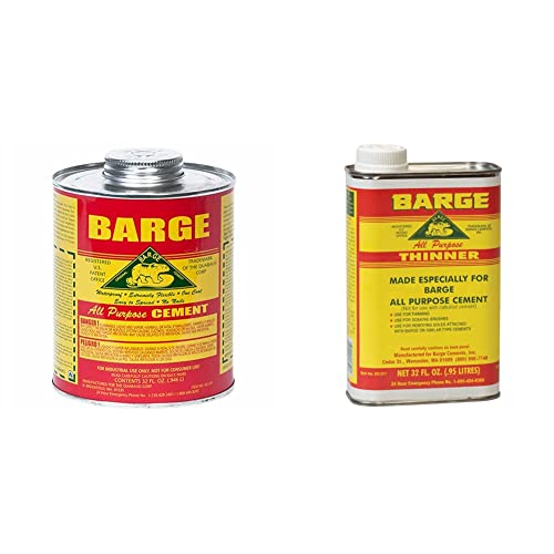 Barge All Purpose Cement (32 fl oz) and Barge Cement Thinner