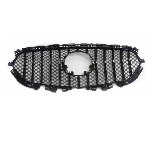 Rejilla de parachoques delantero, rejilla de radiador, rejilla de red mediana compatible con MAZDA CX-5 CX5 2017 2018 2019 2020, parrillas de carreras, rejilla de ABS for automóvil(Black)