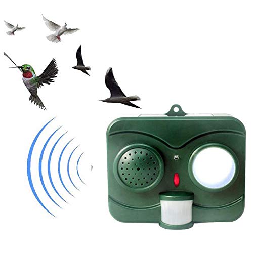 HTYX Solar Expelling deviceInfrared Ultrasonic Animal and Pest Repeller Outdoor Waterproof Bird Repeller