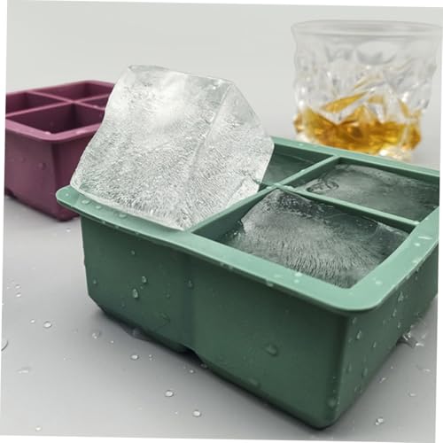 Molde para cubitos de hielo de silicona con tapa miniatura 6