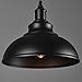 Price comparison product image Vintage Metal Finish Ceiling Lamp Pendant Light E27 Socket Edison Style Light Fixture (Silver) (Black)