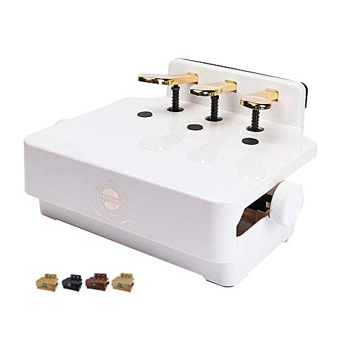 Adjustable Piano Pedal Extender Bench for Kids (White)