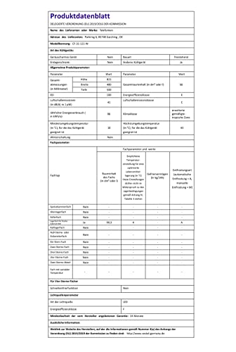 TELEFUNKEN Kühlschrank ohne Gefrierfach, Freistehend, 90 L Gesamt-Nutzinhalt, Kühlschrank klein mit Gemüsefach & 3 Ablagen, Temperaturregelung, LED Innenbeleuchtung, CF-31-121-W weiß – Bild 7