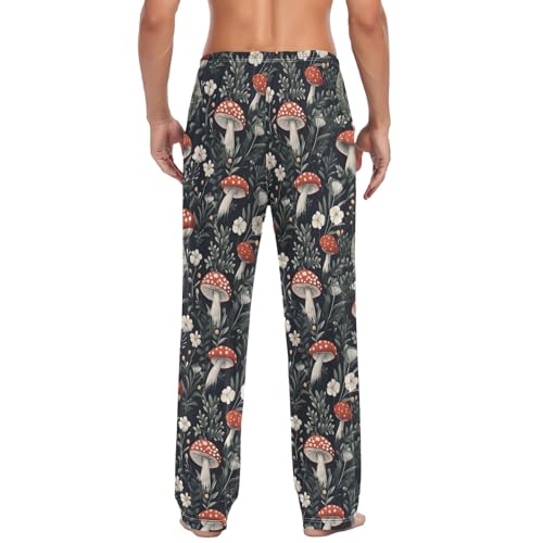 CHIFIGNO Mens Pajama Pants Funny Loungewear Pants with Pockets Drawstring Mens Pajamas2