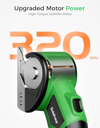 Image of Cardboard Cutter, Rechargeable Cordless Electric Scissors, 4V Upgrade Motor Electric Box Cutter with 2 Blades, Safety Lock & LED Light, Powerful Cutting for Cardboard Box, Plastic, Leather