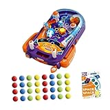 【Material】: La máquina de pinball para niños está hecha de material resistente, que está diseñado para durar, brindando horas de entretenimiento