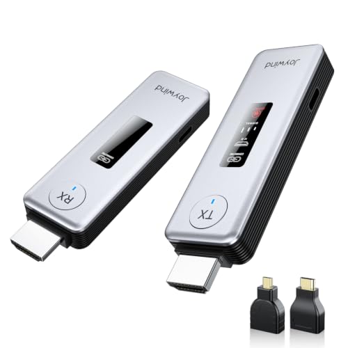 Image of 2027 New Wireless HDMI Transmitter and Receiver 360ft/110m,4K Decode Input 1080P Output with LED Display, Plug&Play Portable 2.4G/5.8G Wireless Extender Kit for PC/Laptop/TV Box/Projector to Monitor
