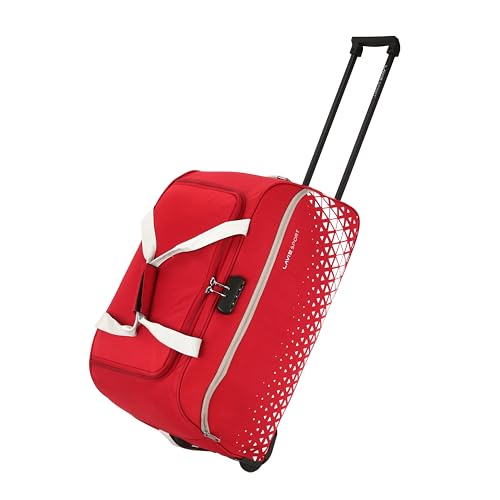 Image of Lavie Sport 62L Anti-Theft Axle Wheel Duffle Bag | Polyester Bag | Combi Lock with Attached Shoulder Strap| Duffle Bag for Men & Women