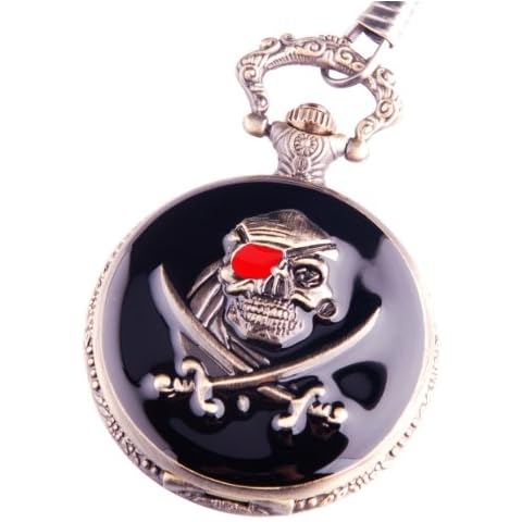 Pocket Watch Pirates Skull and Dagger Steampunk Cover