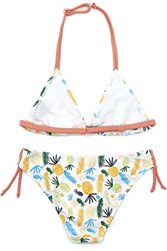 Image of SHEKINI Girls Swimwear Halter Triangle Bikini Set Ruffled Hawaii Beach Sport Two Piece Swimsuits