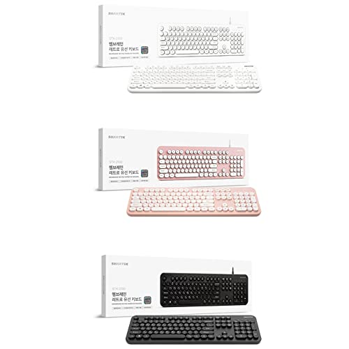 Gashina Story Korean/English Keyboard Retro And Simple Design Full Size Keyboard For Desktop thumb #6