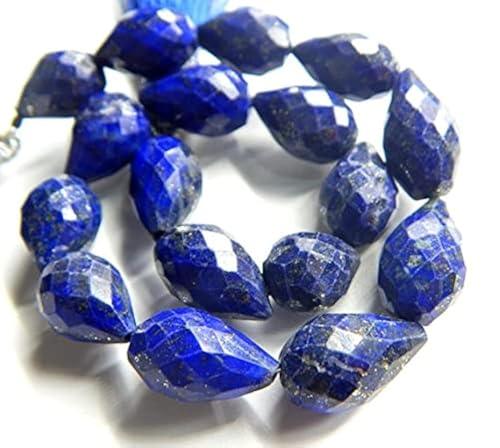 Perles de lapis lazuli facettées en forme de larme pour fabriquer un cadeau
