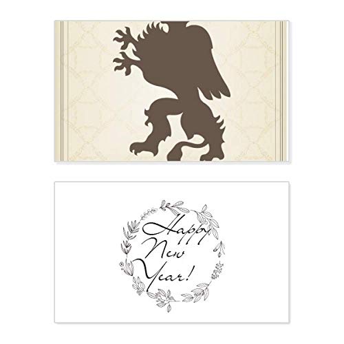 Tarjeta conmemorativa de Año Nuevo Europ Animals: diseño con guepardo y buenos deseos