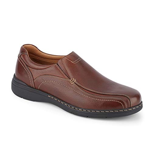 Dockers Mens Mosley Leather Dress Casual Slip-On Shoe, Briar, 8 M
