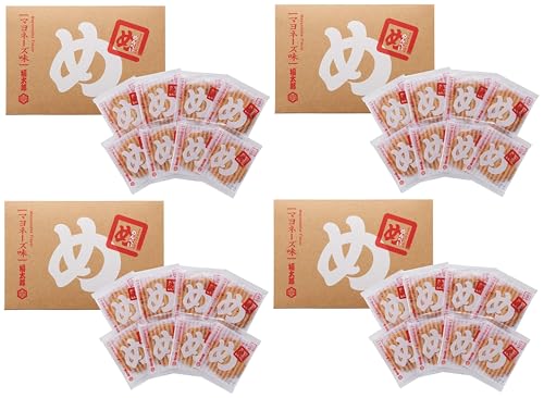 山口油屋福太郎 めんべい マヨネーズ 1箱(2枚×8袋)×4