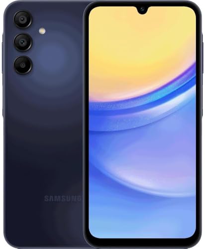 Samsung Galaxy A15 5G SM-A156U 128GB 4GB RAM Unlocked Blue 6.5” Super AMOLED 90Hz Display Triple Camera Android Smartphone