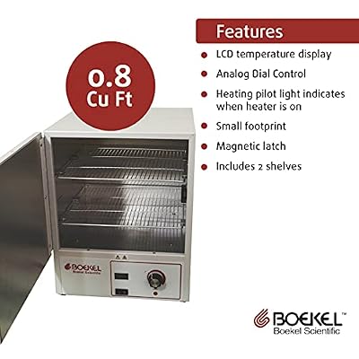 Boekel 133000 Economy Digital Incubator, Solid Door, 0.8 cu. ft. Chamber Volume, 115V