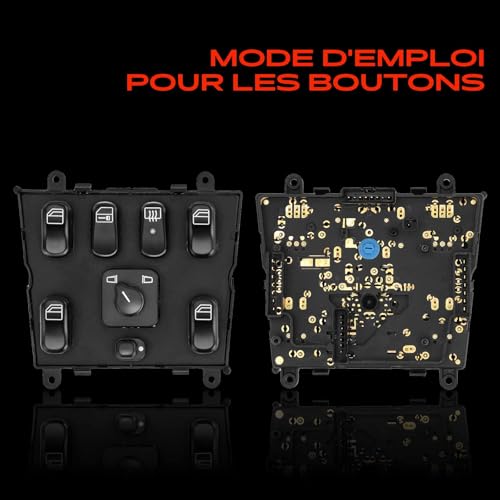 Interrupteur lève-vitre W163 commande console centrale pour Mercedes ML 230 - 5