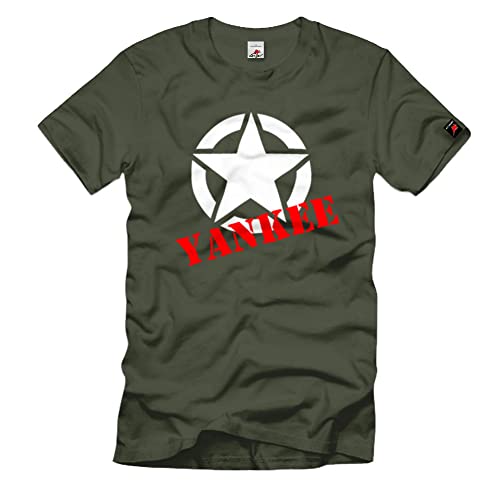 T-shirt Yankee USA vert XXX-Large avec motif imprimé style américain décontracté