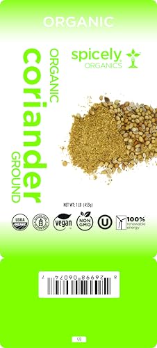 Spicely Organic Coriander Ground 1 Lb Bag