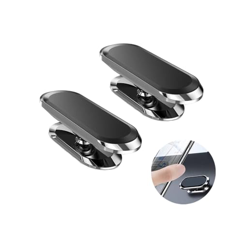 QUEMISS Porta Cellulare Auto Supproto Telefono Auto 2 Pack Forte Aspirazione Adesivo Rotante Pieghevole Cellulare Applicare Per Console Centrale Compatibile Con Tutti Gli Smartphone
