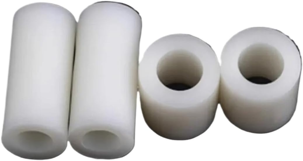 Generic White ABS Non Threaded Nylon Gasket Circular Hollow Isolation Column M3 M4 M5 M6 M8 Suitable for PCB Board 10/20/50 Pieces(10mm,ID4.2X OD.7 (50pcs))