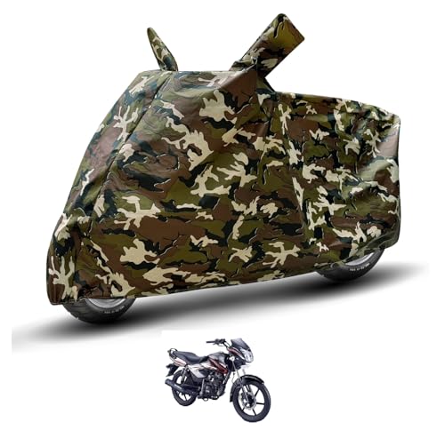 Image of Auto Hub Waterproof Scooty Cover Compatible with Tylos Phoenix Dustproof, UV Protection Two Wheeler Scooty Phoenix Cover - Army Print