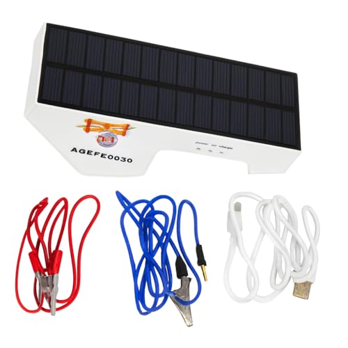 Solar Electric Fence Energiser 2KM 2.4W 3.7V (Charger Horse Farm Fencing)
