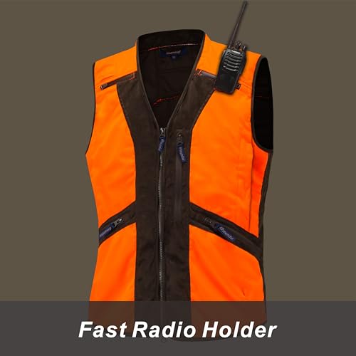 Atenze Blaze Orange Camo Hunting Vest Jacket for Man3