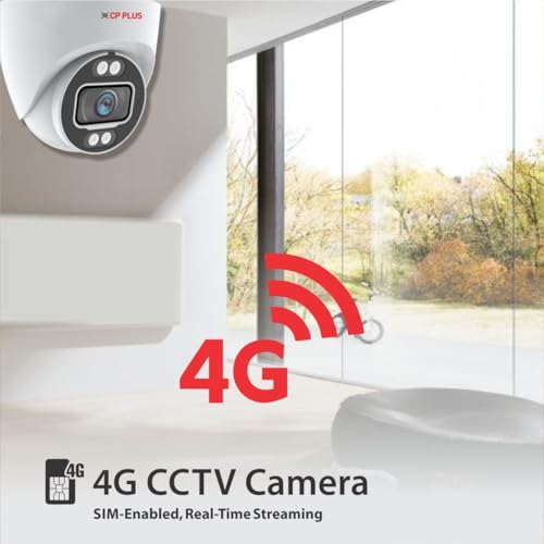 Image of CP PLUS 3MP Indoor Dome CCTV Camera | 4G SIM-Based Wireless Security Camera | Human & Motion Detection | Night Vision 25M | Two-Way Audio | Built-in Siren | Mobile App Control | EZ-M31G