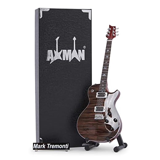 AXMAN Mark Tremonti Miniature Guitar Replica - Music Gifts - Handmade Ornamental 1/4 Escala