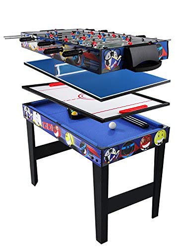 Multi Combo Game Table, vocheer 4 in 1 Game Table Hockey Table Foosball Table with Soccer, Pool Table, Table Tennis Table for Home, Game Room