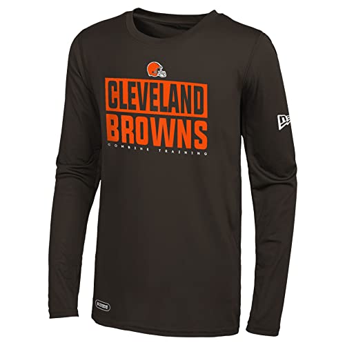 New Era NFL Men's Off-Sides Long Sleeve T-Shirt, Cleveland Browns, Medium