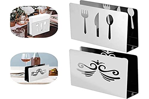 Soporte Para Servilletas Con Peso URBNLIVING - Cromado, 19x19x6 Cm, Decorativo Y Práctico