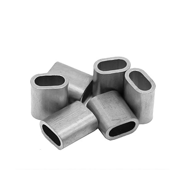 Constrabo® | 2x Aluminium Pressklemme 16 mm | Ovale Alu-Pressklemmen nach DIN EN 13411-3 (DIN 3093) | Presshülsen, Alu…