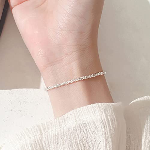 Bracelet de mode en argent sterling réglable pour femme moderne
