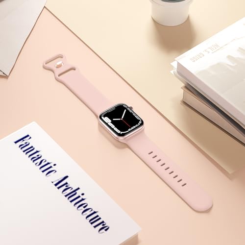 Lenrao Sport Band Compatible with Apple Watch Bands for Men 44mm 45mm 46mm 42mm 49mm,Silicone Adjustable Waterproof Strap Replacement for iWatch Bands/Series 11/10/9/8/7/6/5/4/3/2/1 SE 3 Ultra - image 5