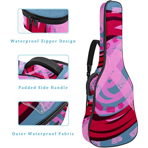 Housse de protection pour guitare acoustique Rose Épaisseur 1 cm, Multicolore 05, 42.9×16.9×4.7 in, Organiseur de sac - Les Beatles, Paul McCartney, John Lennon, RIngo Starr, George Harrison Housse de protection pour guitare acoustique Rose Épaisseur 1 cm, Multicolore 05, 42.9x16.9x4.7 in, Organiseur de sac – Image 5
