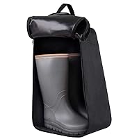 CampTeck U7314 Polyester Wellington Boot Bag, Water Resistant, Isolates Dirt, Portable, Tidy Storage - Black