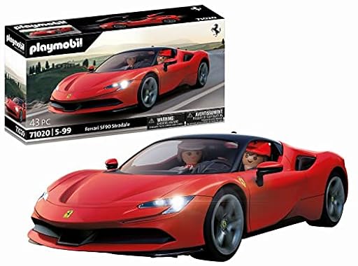 PLAYMOBIL Modern Car 71020 Ferrari SF90 Stradale, Supercoche, Pieza de colección para los Aficionados de los Coches, Juguete para coleccionistas y niños/as a Partir de 5 años | Ya disponible en tu tienda friki favorita! En mundofriki.es!
