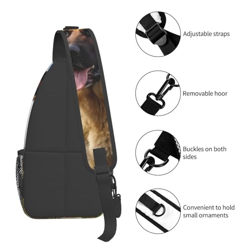 Morrales Tipo Sling Negro para Senderismo y Viaje miniatura 4