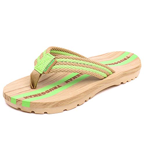 Pantuflas de verano para playa de hombre: di adiós al calor con estilo verde 36 2/3
