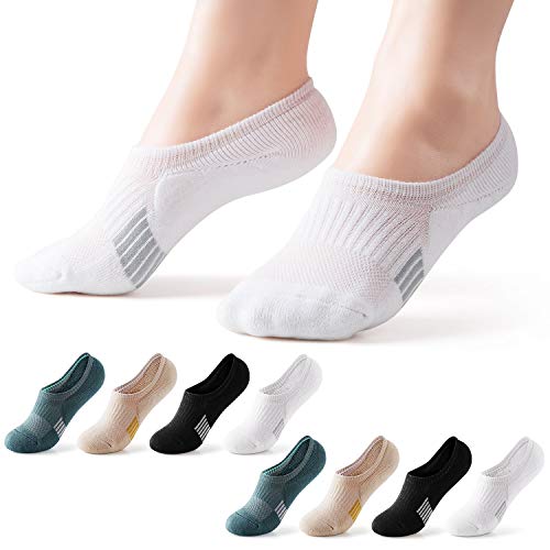 Image of Gonii Womens No Show Socks Athletic Ankle Socks Cushioned Running Low Cut